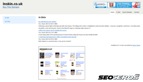 inskin.co.uk desktop Vista previa