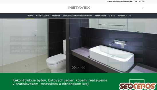 instavex.sk desktop vista previa