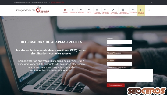 integralarm.com.mx desktop náhľad obrázku