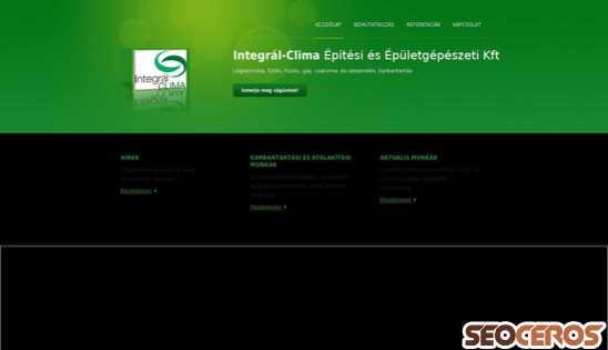 integralclima.hu desktop előnézeti kép
