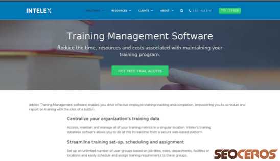 intelex.com/products/applications/training-management desktop vista previa