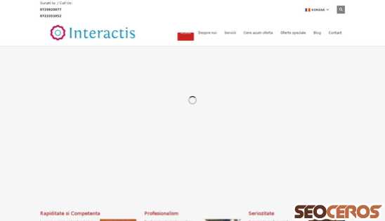 interactis.ro desktop náhľad obrázku