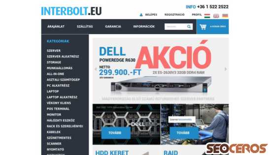 interbolt.eu desktop náhľad obrázku