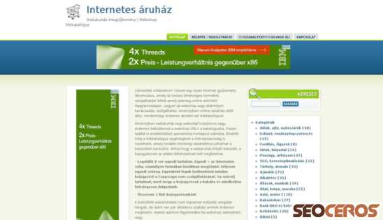 internetesaruhaz.hu desktop previzualizare