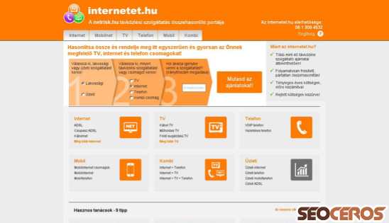 internetet.hu desktop előnézeti kép