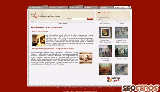 internetgaleria.hu desktop náhľad obrázku