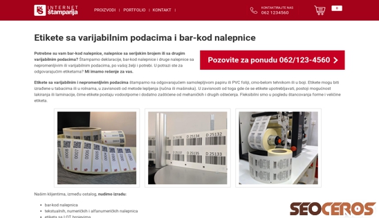 internetstamparija.rs/etikete-sa-varijabilnim-podacima-i-bar-kod-nalepnice desktop Vorschau