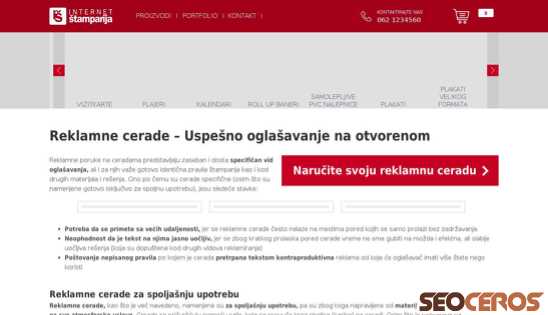 internetstamparija.rs/reklamne-cerade desktop preview