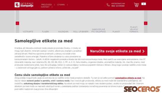 internetstamparija.rs/samolepljive-etikete-za-med desktop Vista previa
