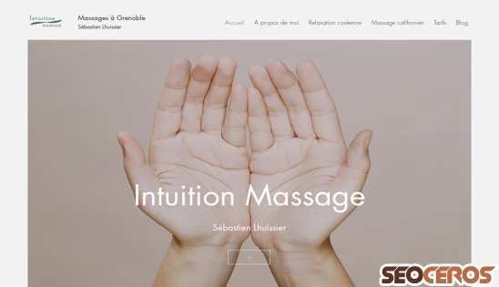 intuition-massage.com desktop előnézeti kép