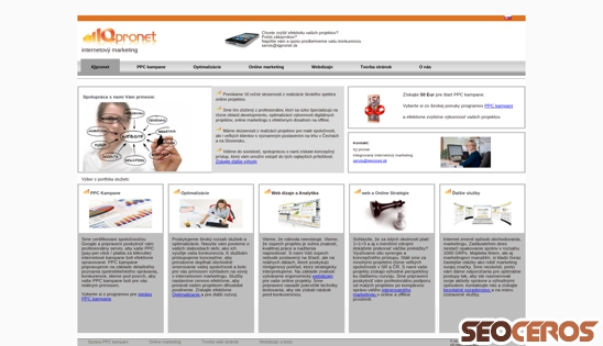 iqpronet.sk desktop náhľad obrázku