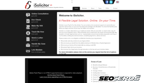 isolicitor.co.uk desktop vista previa