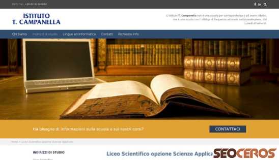 istitutocampanella.com/liceo-scienze-applicate desktop preview
