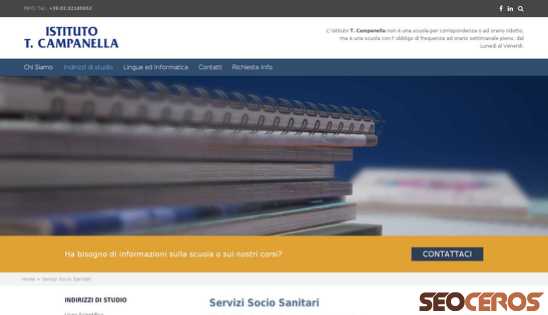 istitutocampanella.com/servizi-sociosanitari desktop 미리보기
