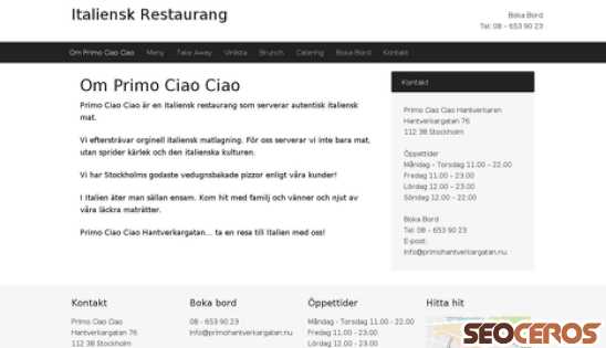 italienskrestaurang.biz desktop náhľad obrázku