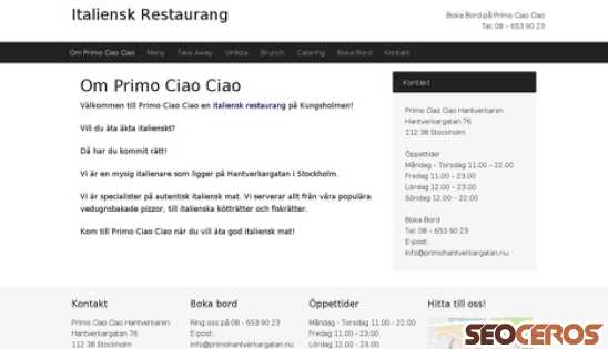 italienskrestaurang.nu desktop preview