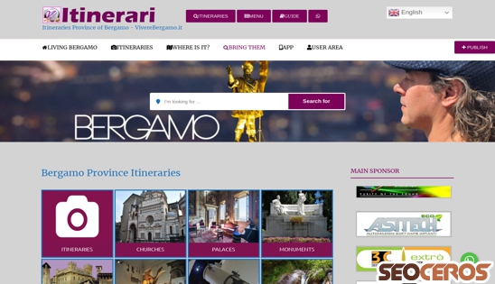 itinerari.bergamo.it desktop náhľad obrázku