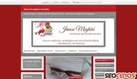 janosimeghivo.hu desktop előnézeti kép