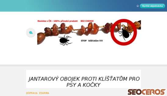 jantarovyobojek.cz desktop förhandsvisning