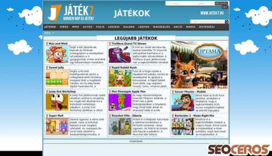 jatek7.hu desktop náhled obrázku
