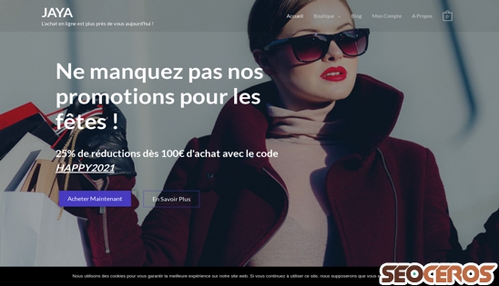 jaya-boutique.fr desktop előnézeti kép