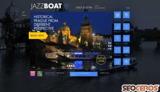 jazzboat.cz desktop preview