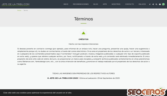 jefe-de-la-tribu.com/terms desktop 미리보기