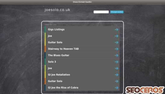 joesolo.co.uk desktop preview
