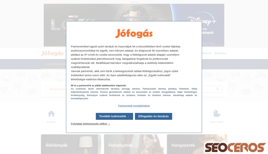 jofogas.hu desktop előnézeti kép