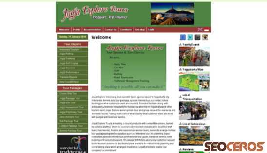 jogjaexplore-tours.com desktop obraz podglądowy