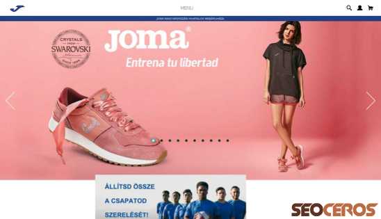joma-sport.hu desktop náhled obrázku