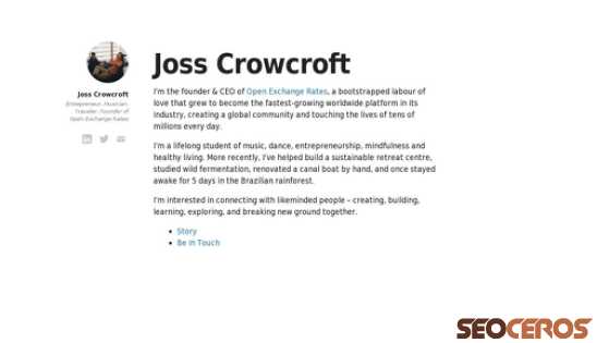 josscrowcroft.com desktop Vista previa