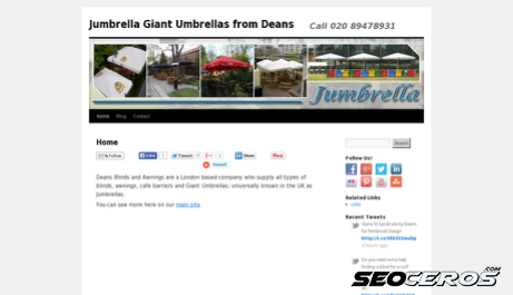jumbrella.co.uk desktop förhandsvisning