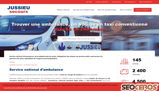jussieu-secours.fr desktop náhled obrázku