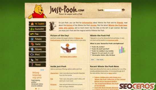 just-pooh.com desktop előnézeti kép