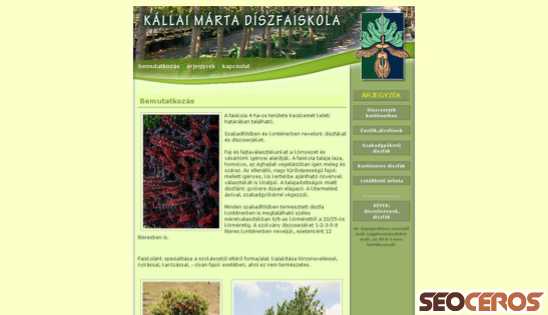 kallaidiszfa.hu desktop előnézeti kép