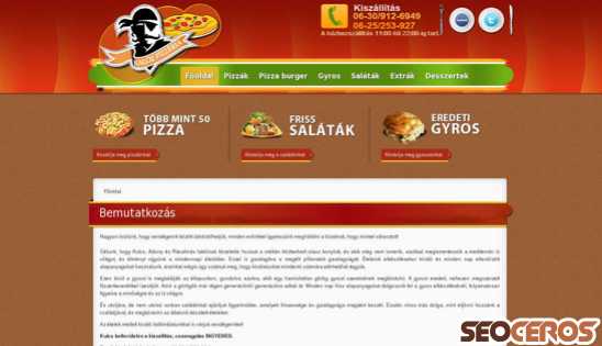 kalozpizza.hu desktop preview