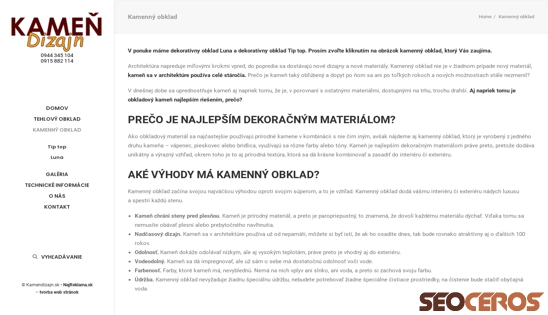 kamendizajn.sk/kamenny-obklad desktop náhled obrázku