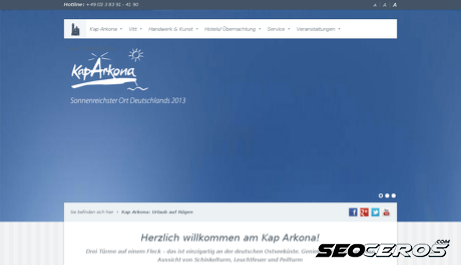 kap-arkona.de desktop előnézeti kép