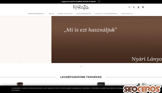 karaja.hu desktop előnézeti kép