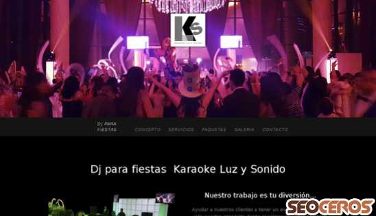 karaokeluzysonido.com.mx desktop vista previa