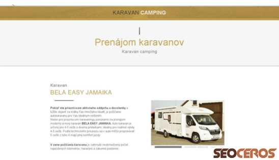 karavancamping.sk desktop náhled obrázku