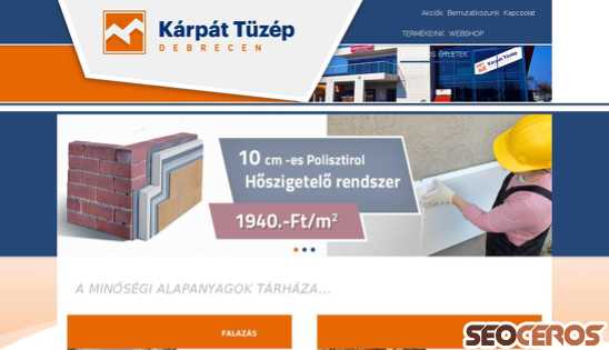 karpattuzep.hu desktop előnézeti kép