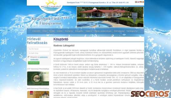 kastelyfurdo.hu desktop náhľad obrázku