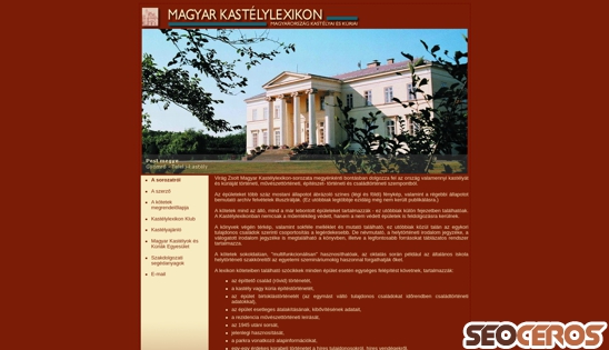 kastelylexikon.hu desktop előnézeti kép