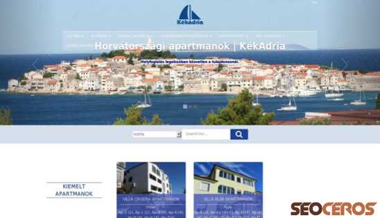 kekadria.hu desktop náhled obrázku