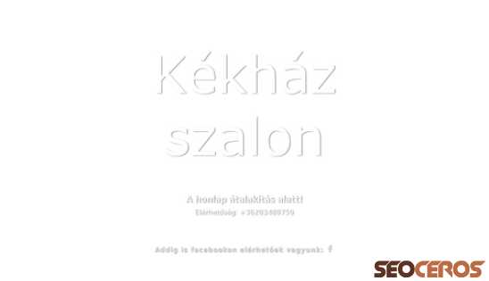 kekhazszalon.hu desktop förhandsvisning