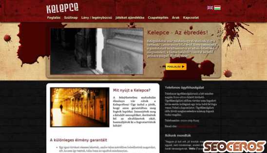 kelepce.hu desktop förhandsvisning