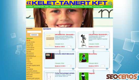 kelettanert.hu desktop prikaz slike