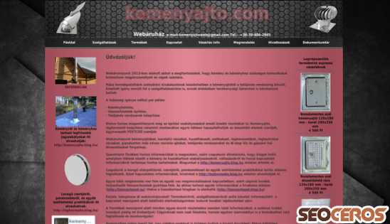 kemenyajto.com desktop előnézeti kép